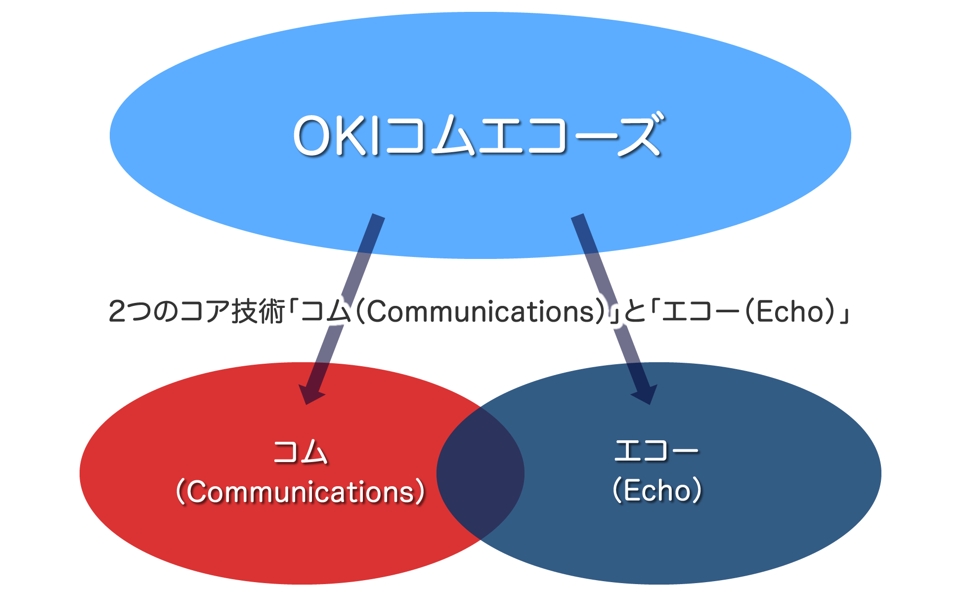 2つのコア技術　「コム(Communications)」と「エコー(Echo)」